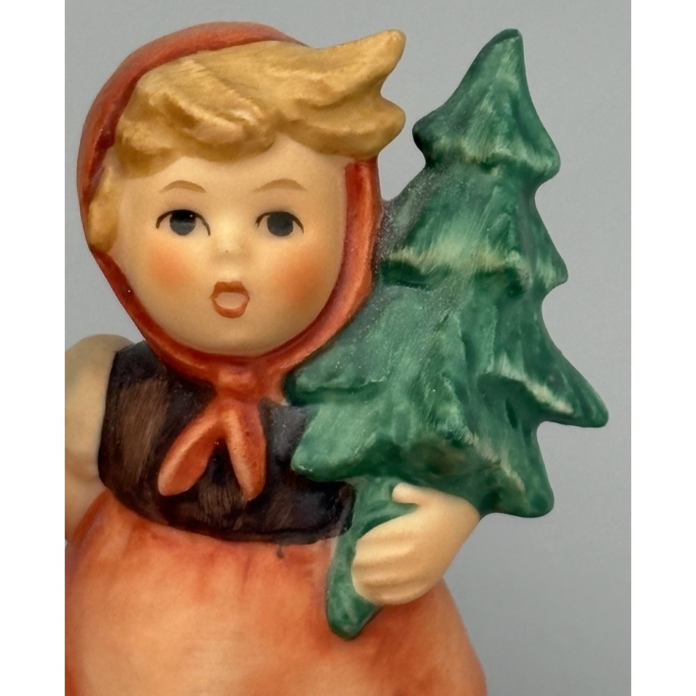 Goebel Hummel Figurine #116 Girl With Fir Tree Candle Holder W. Germany Statue - Picture 10 of 14
